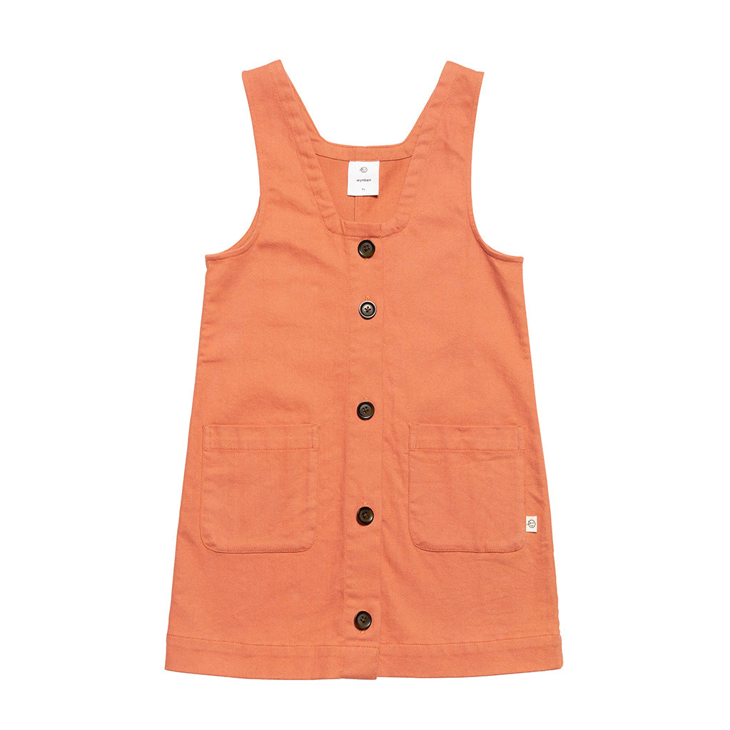 Dress Pinafore Coral