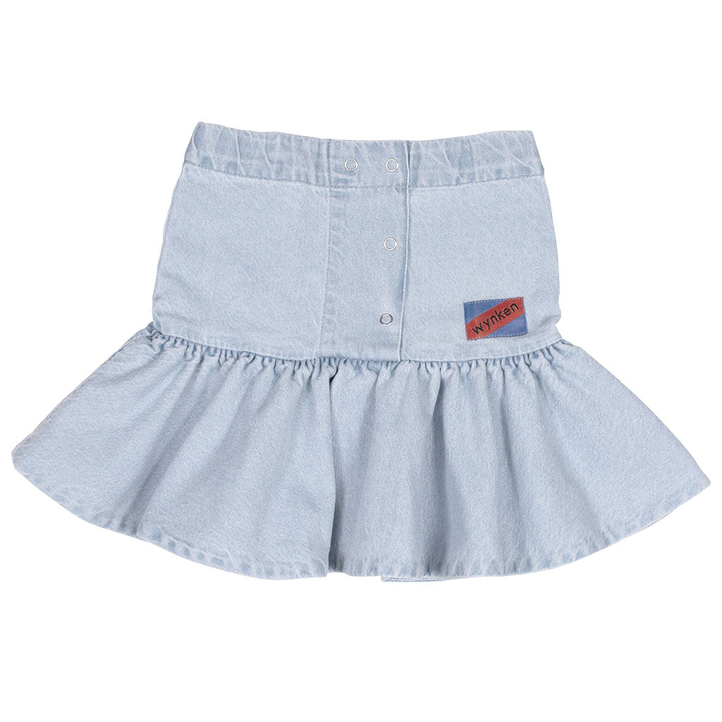 Skirt Puff Pale Bleach Wash