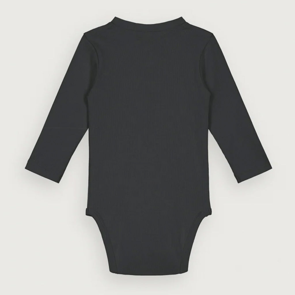 Body Longsleeve Henley Nearly Black