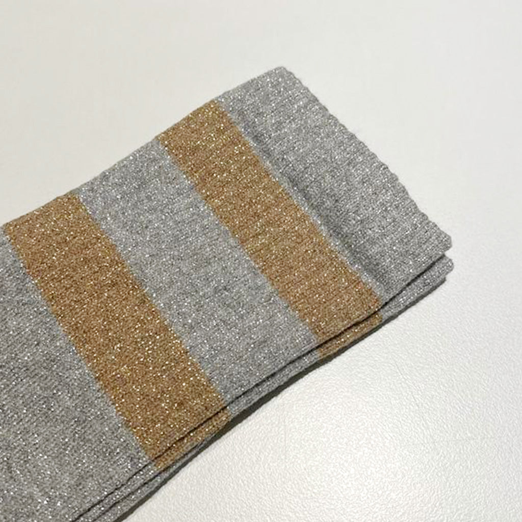 Sock Sport Sparkle Silver Gold