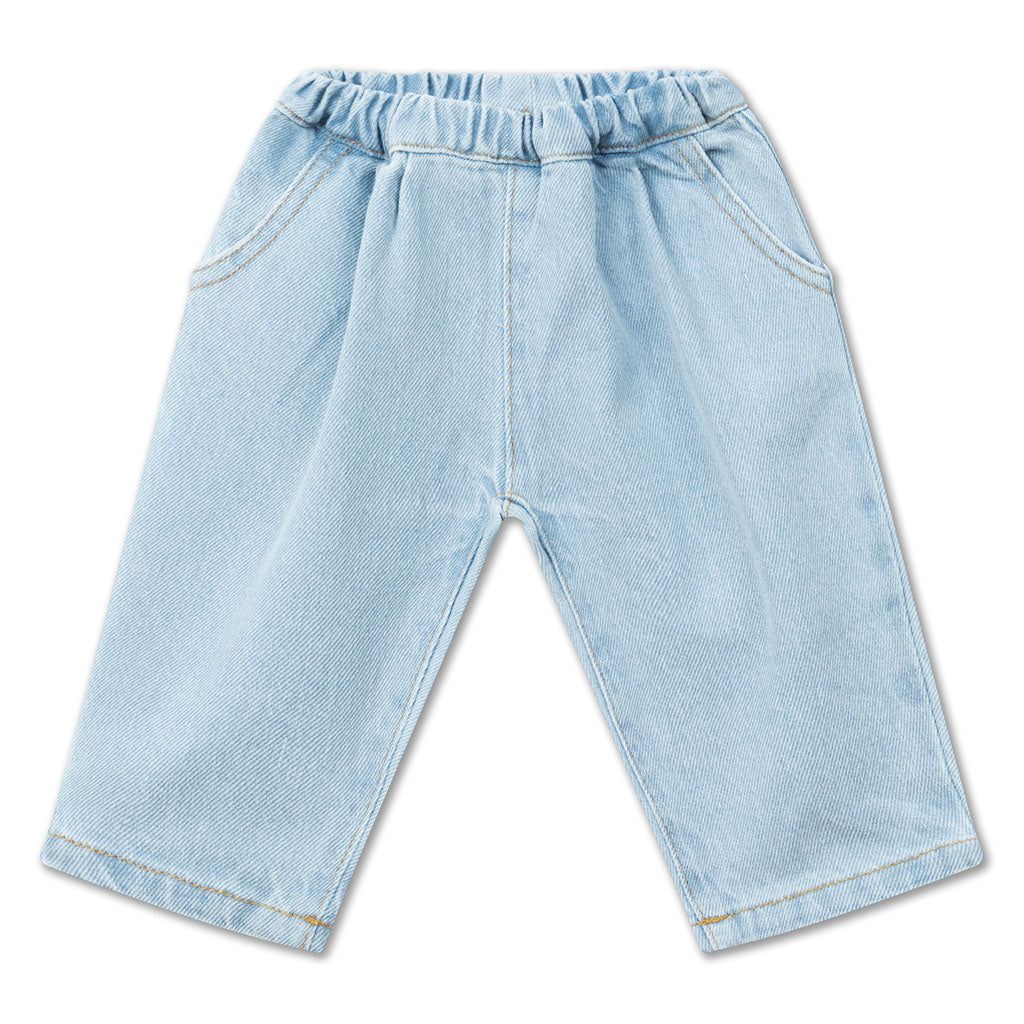 Pants Baby Denim Bleached Light Blue