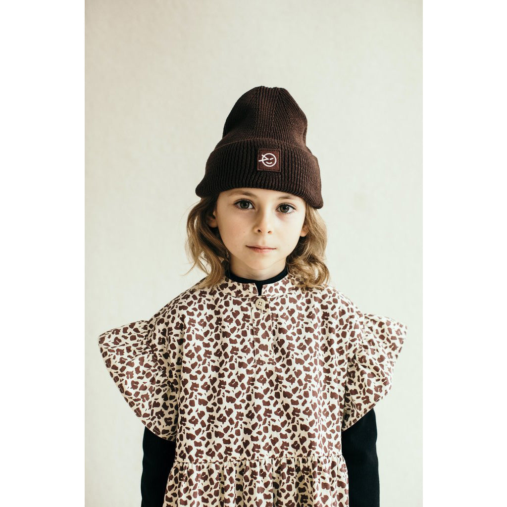 Dress Frill Sleeve Ecru Acer