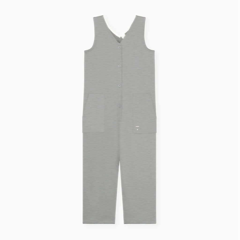 Suit Sleeveless V-neck Grey Melange