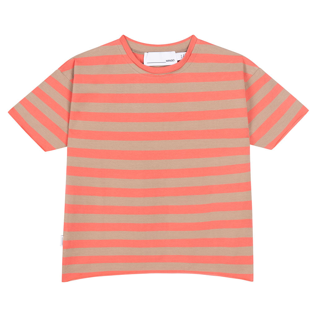 Oversized T-shirt Salmon Stripes CC