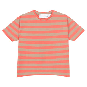 Oversized T-shirt Salmon Stripes CC