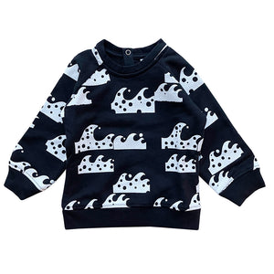 Sweater Raglan Chalk Brick