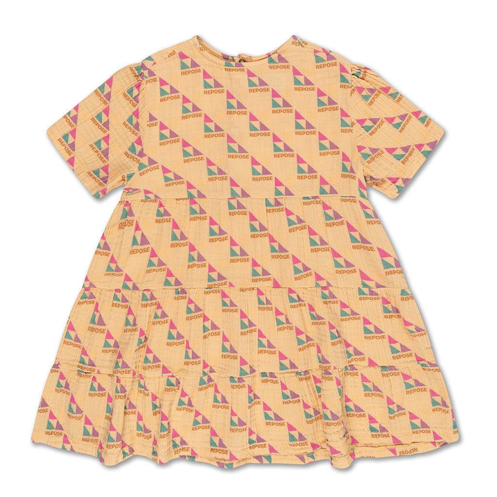 Dress Ruffle Repose AOP