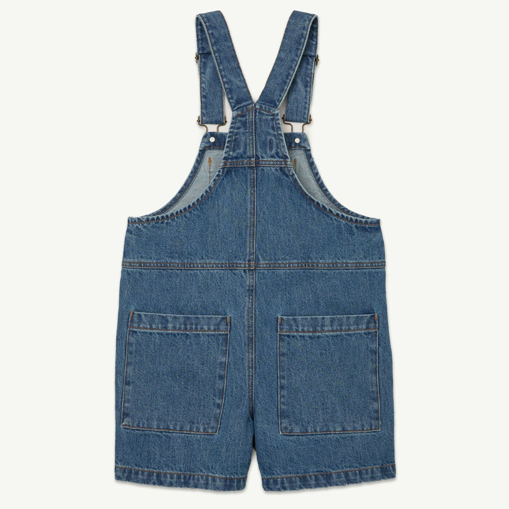 Dungaree Short Stonewash Blue
