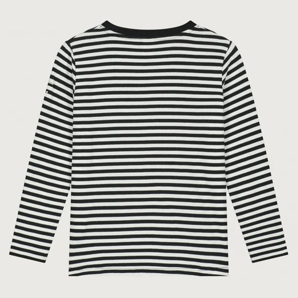 Longsleeve Nearly Black Off White