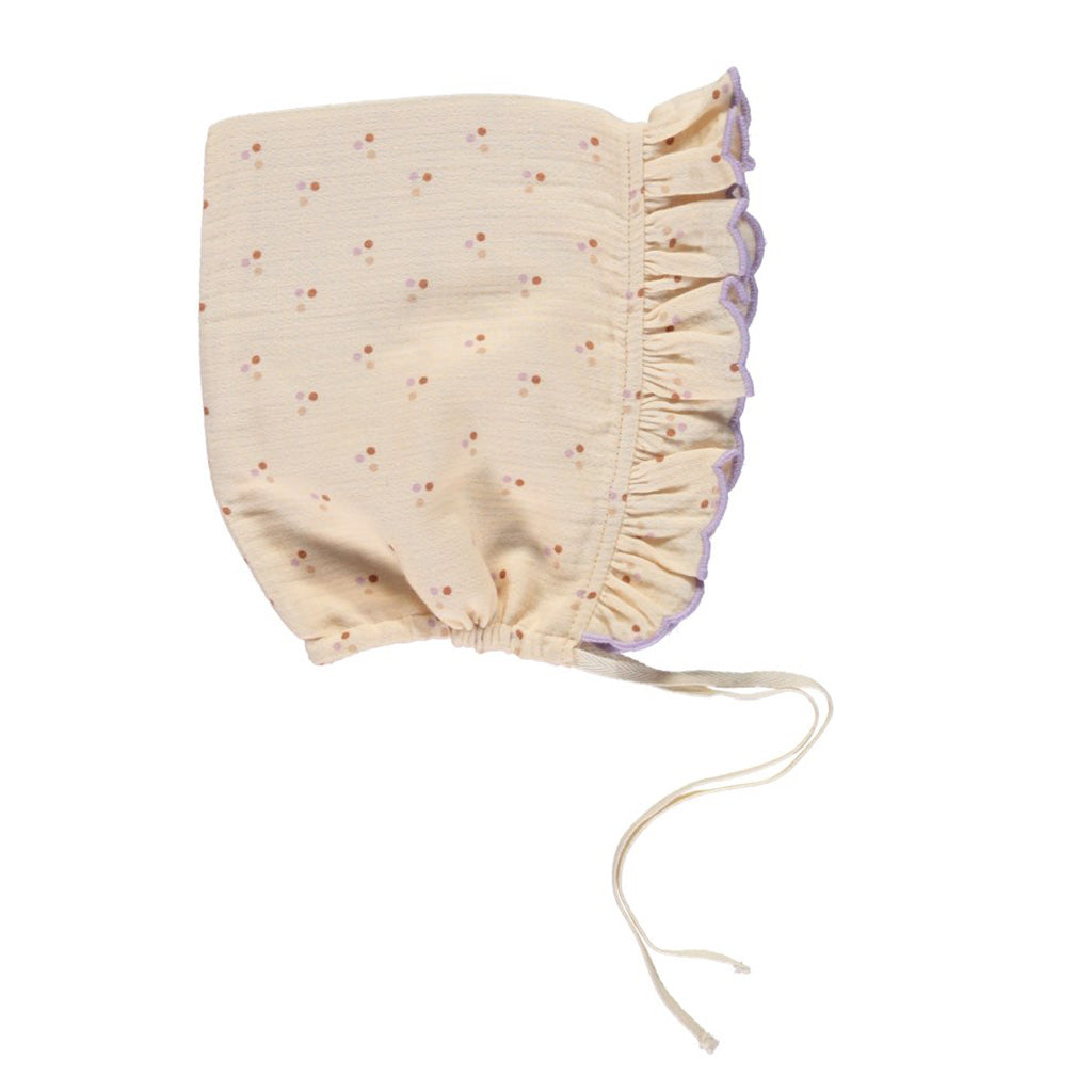 Bonnet Pixie Dots Pearled Ivory