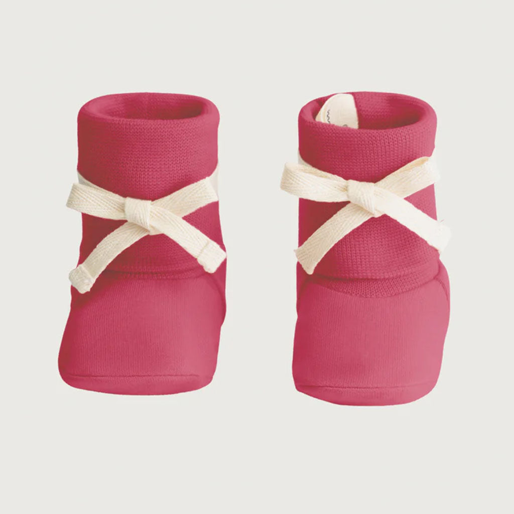 Booties Ribbed Cherry