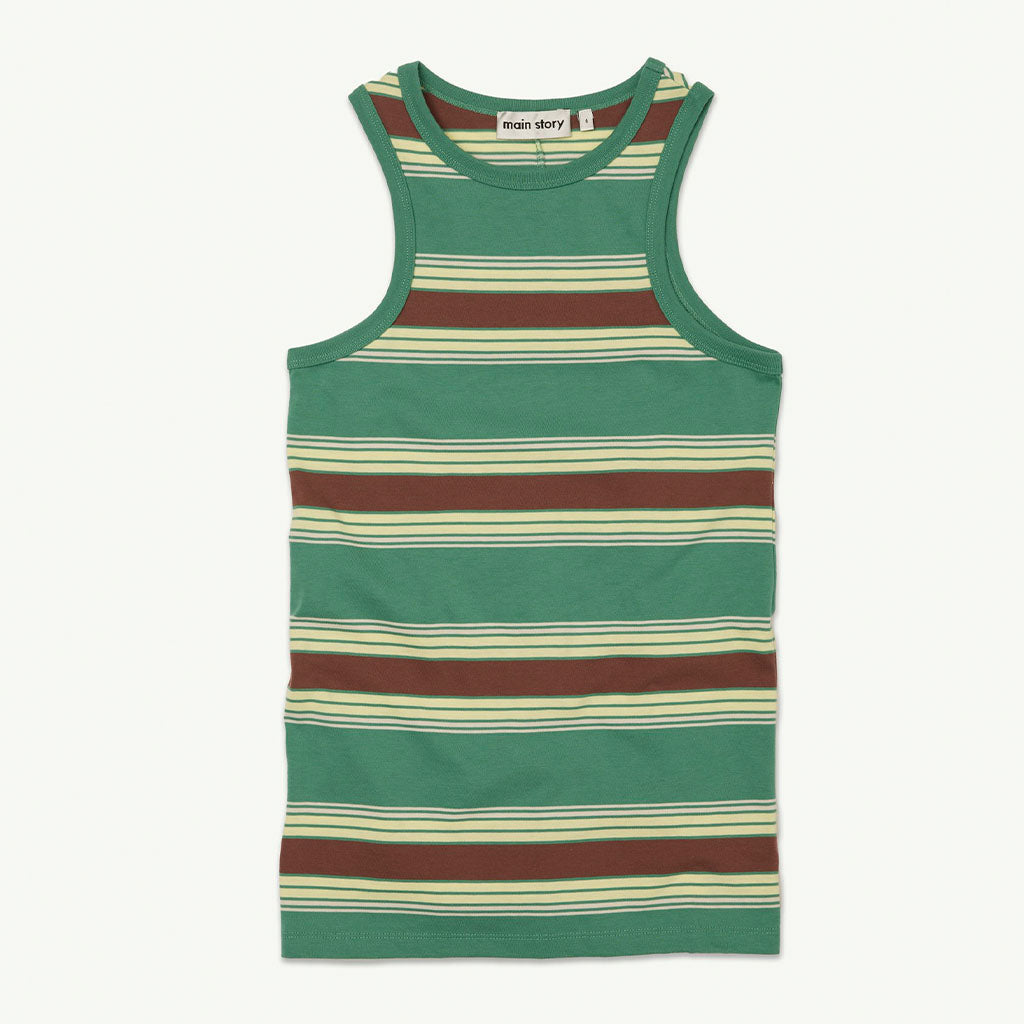 Dress Vest Multi Wide Stripe