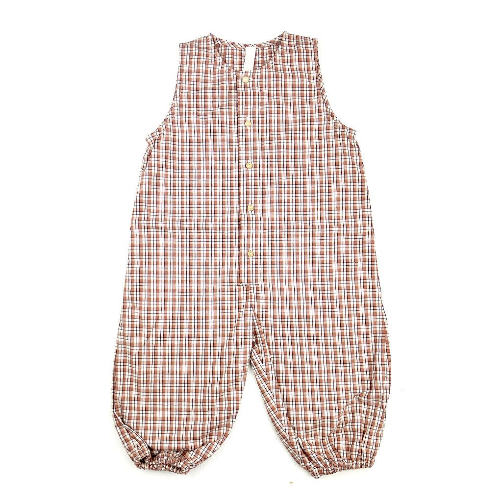 Romper Brown Check