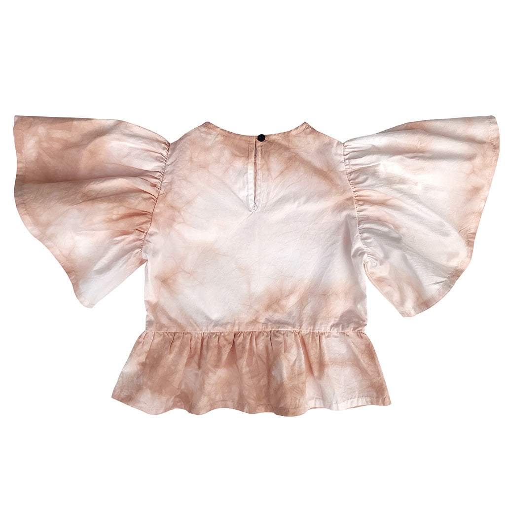 Blouse Frill Woven Ice Cream