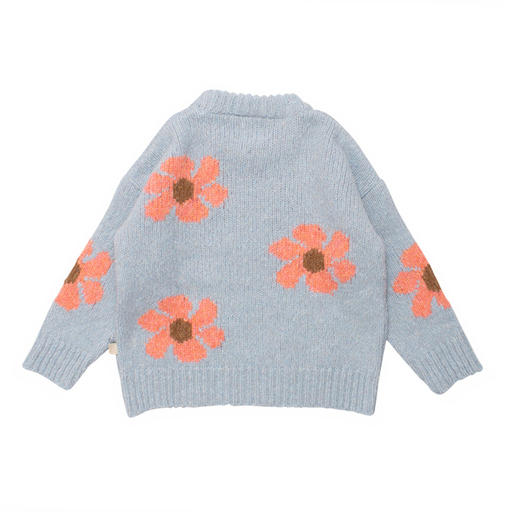 Jumper Fun Flower Pale Blue