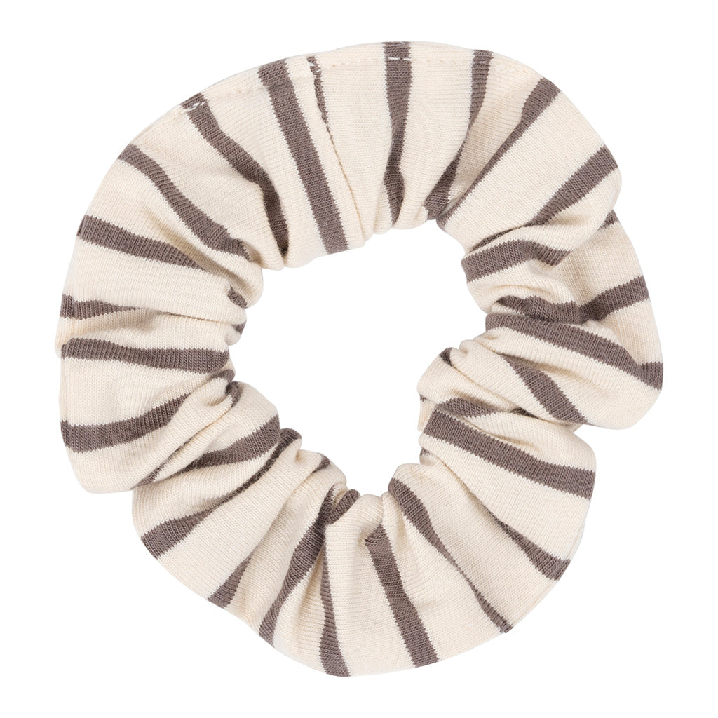 Scrunchie Greige Stripe