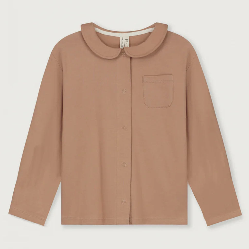 Blouse Boxy Collar Biscuit