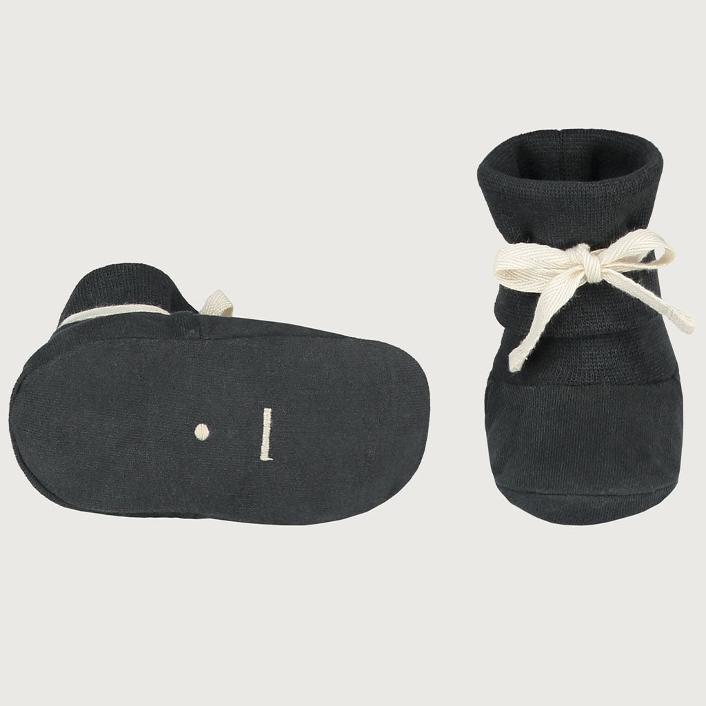 Booties Ribbed Nearly Black
