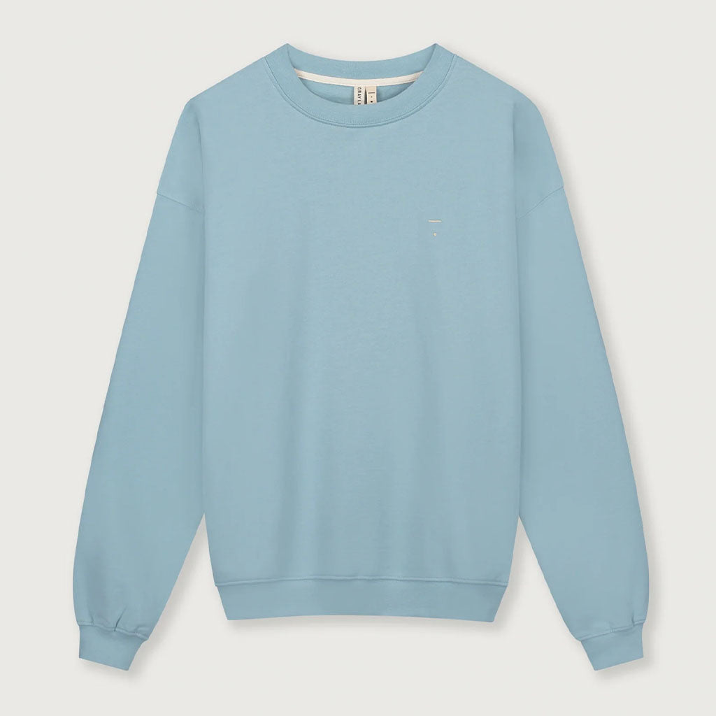 Sweater Dropped Shoulder Sky Adult