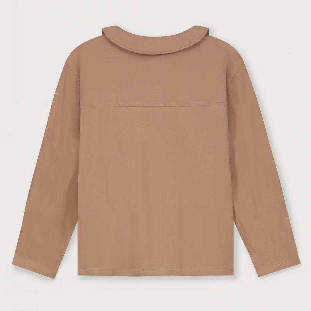 Blouse Boxy Collar Biscuit