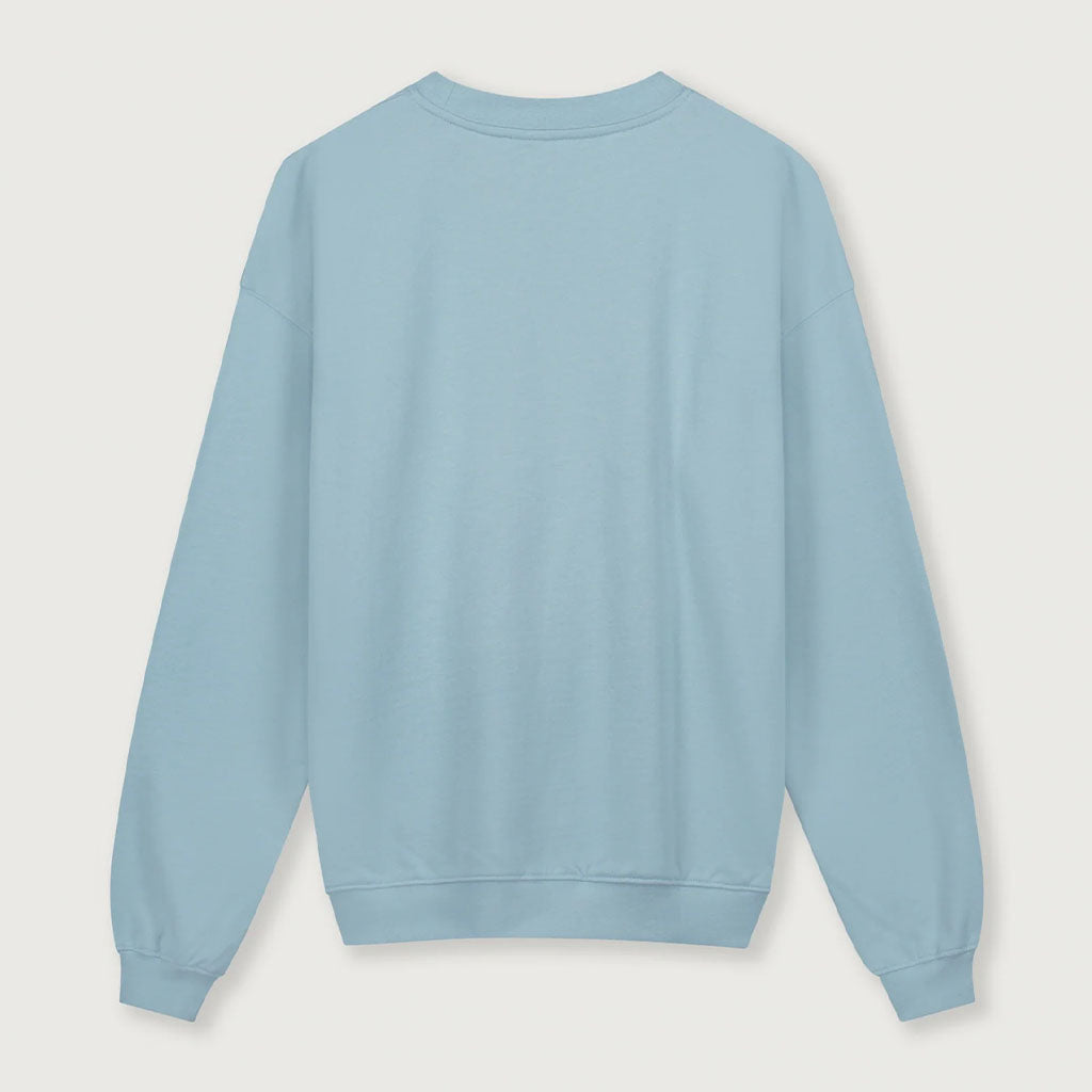 Sweater Dropped Shoulder Sky Adult