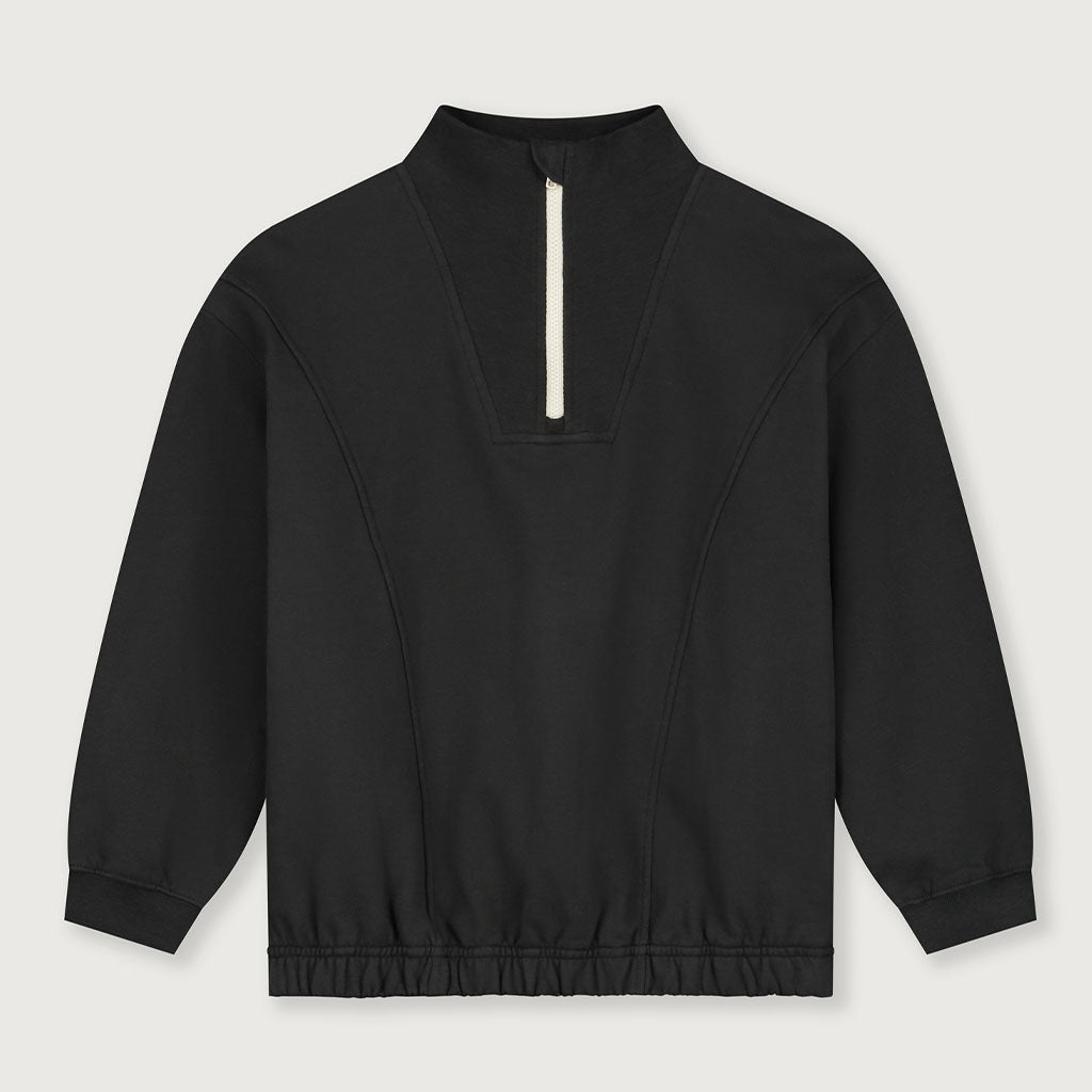Jumper Half-zip Nearly Black