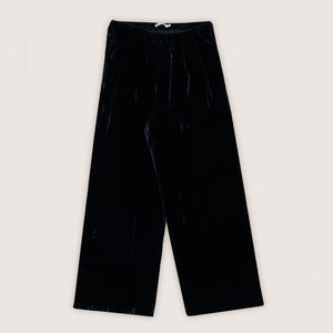Pant Velour Space Blue Woman