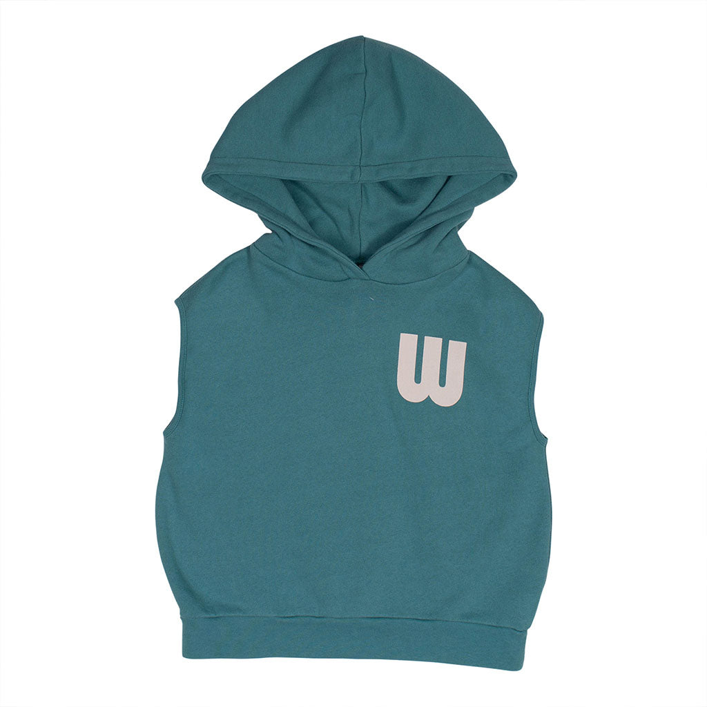 Hoody Sleeveless Soft Green