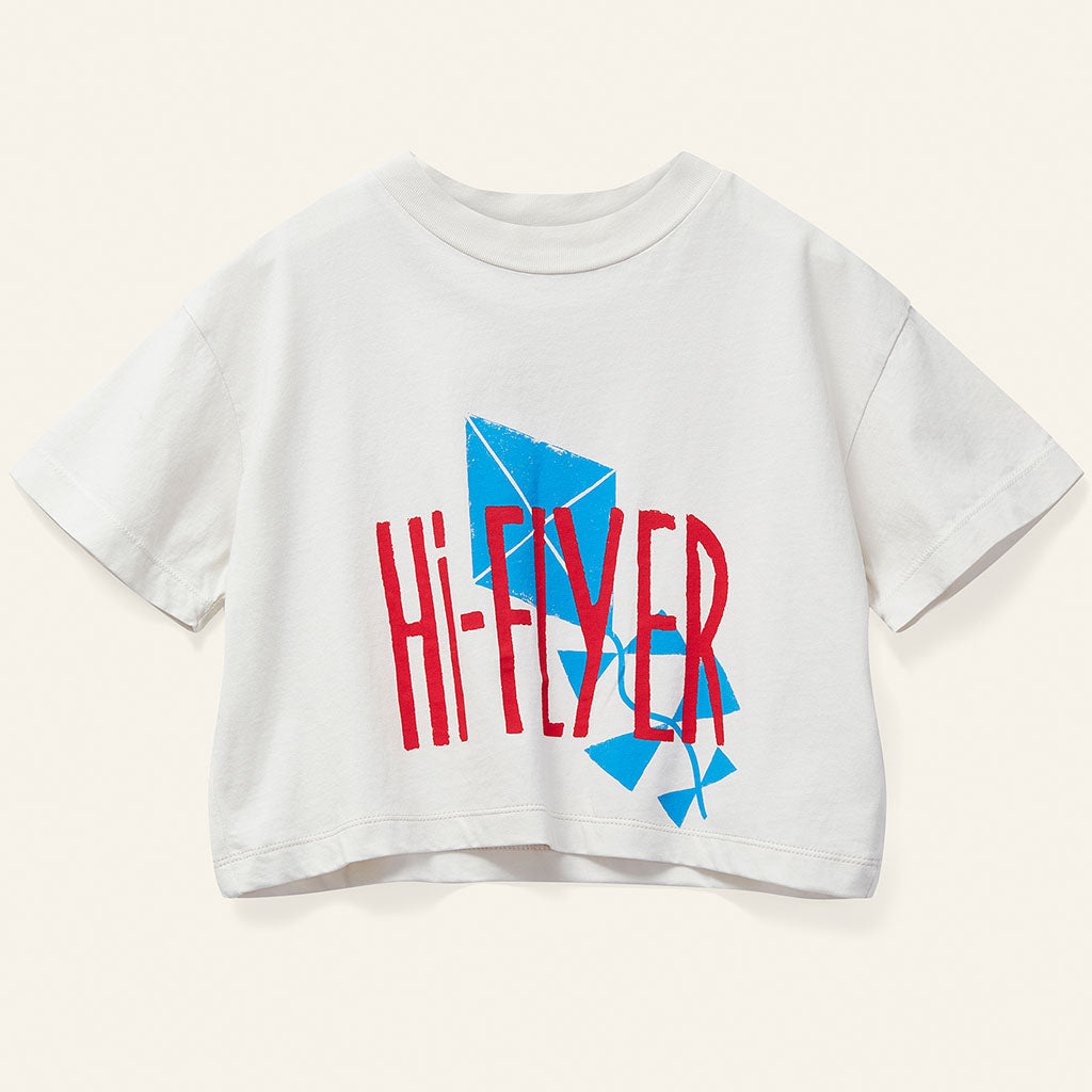 Tee Crop Kite Hi Flyer Ecru