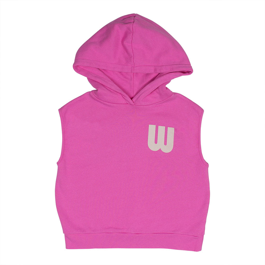 Hoody Sleeveless Pale Magenta