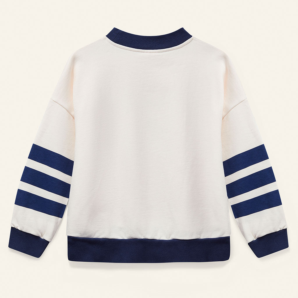 Sweater Glide Ecru Blue