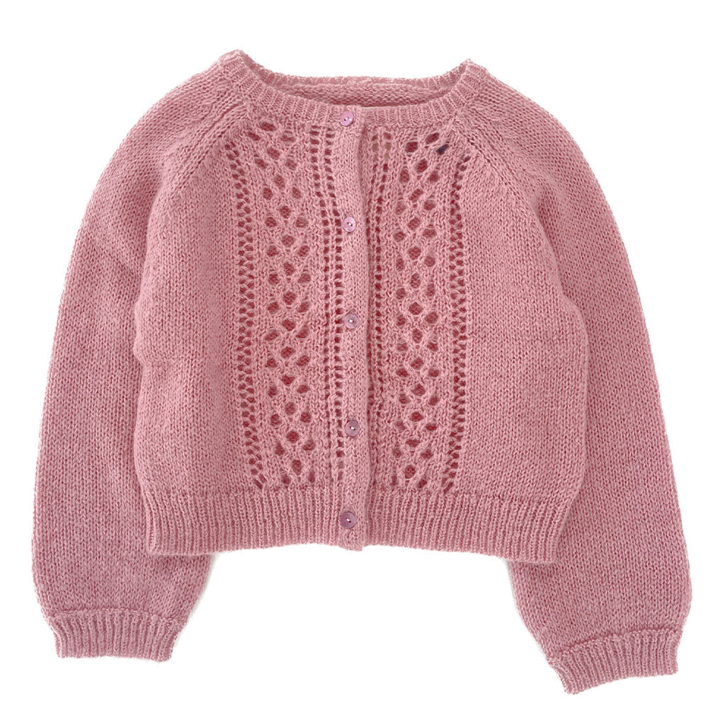 Cardigan Knitted Warm Pink
