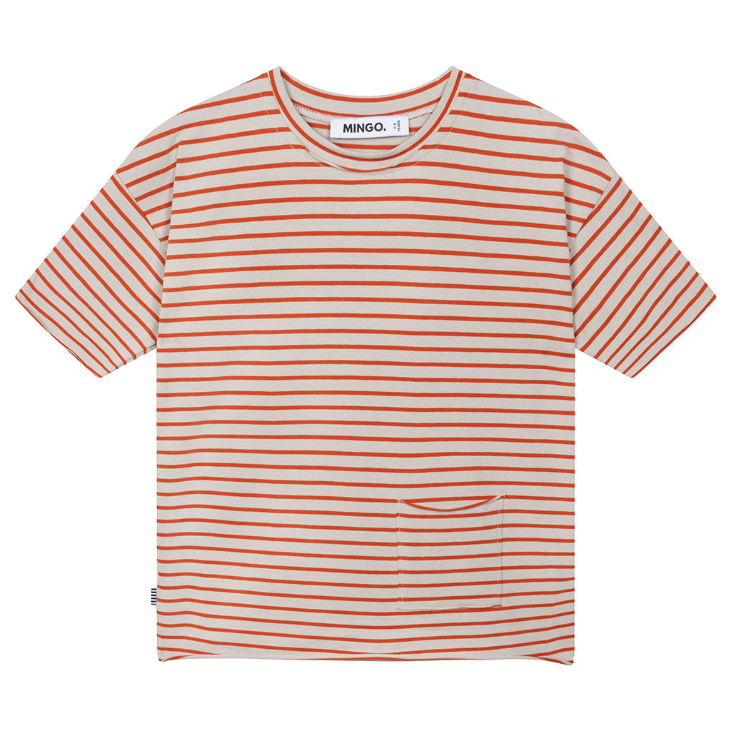 Oversized T-shirt Rust Stripes