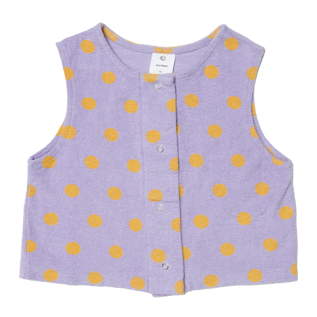 Top Snap Lilac Dot