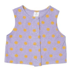 Top Snap Lilac Dot