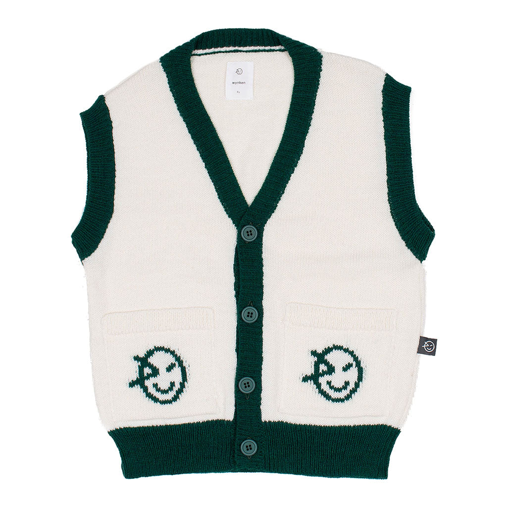 Waistcoat Ecru Green - Sample
