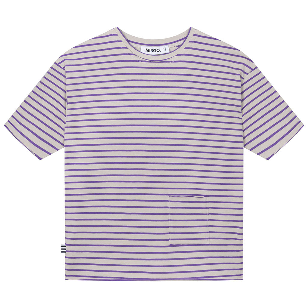 Oversized T-shirt Berry Stripes