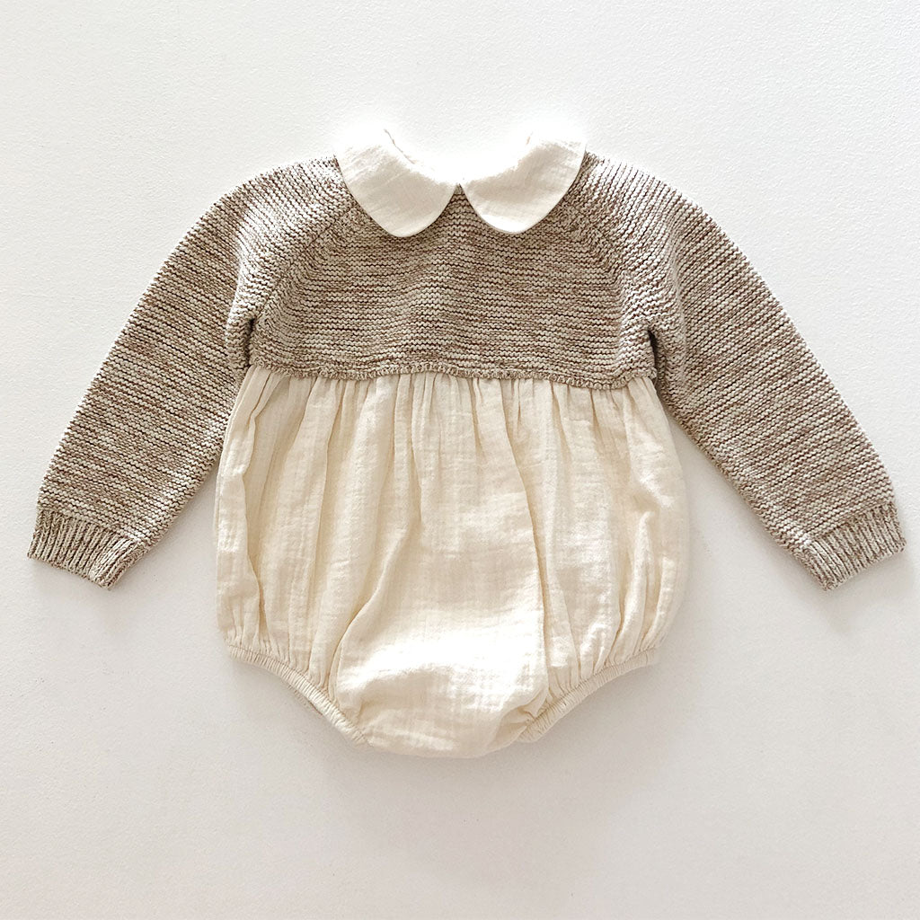 Romper Combi Knit Naturel