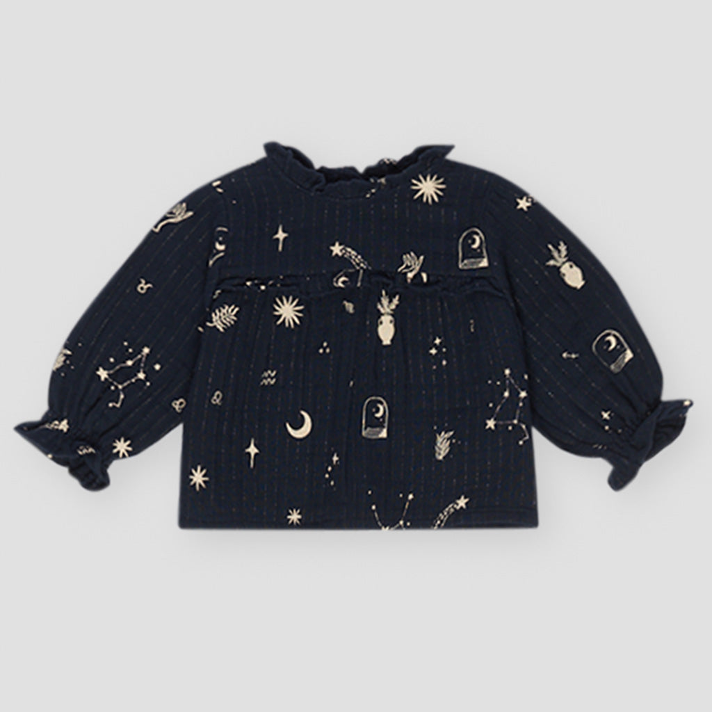 Blouse Baby Paola Cosmos Print