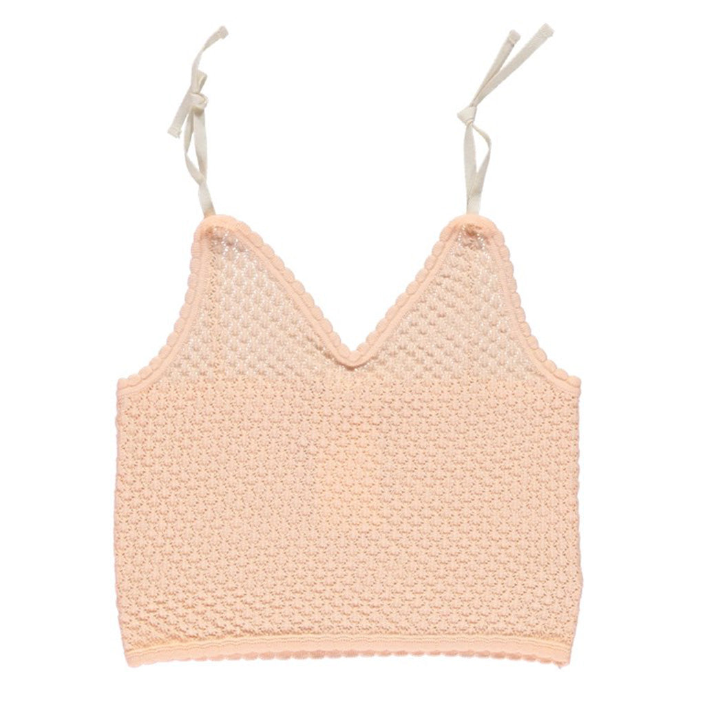 Top Crochet Soft Apricot Woman