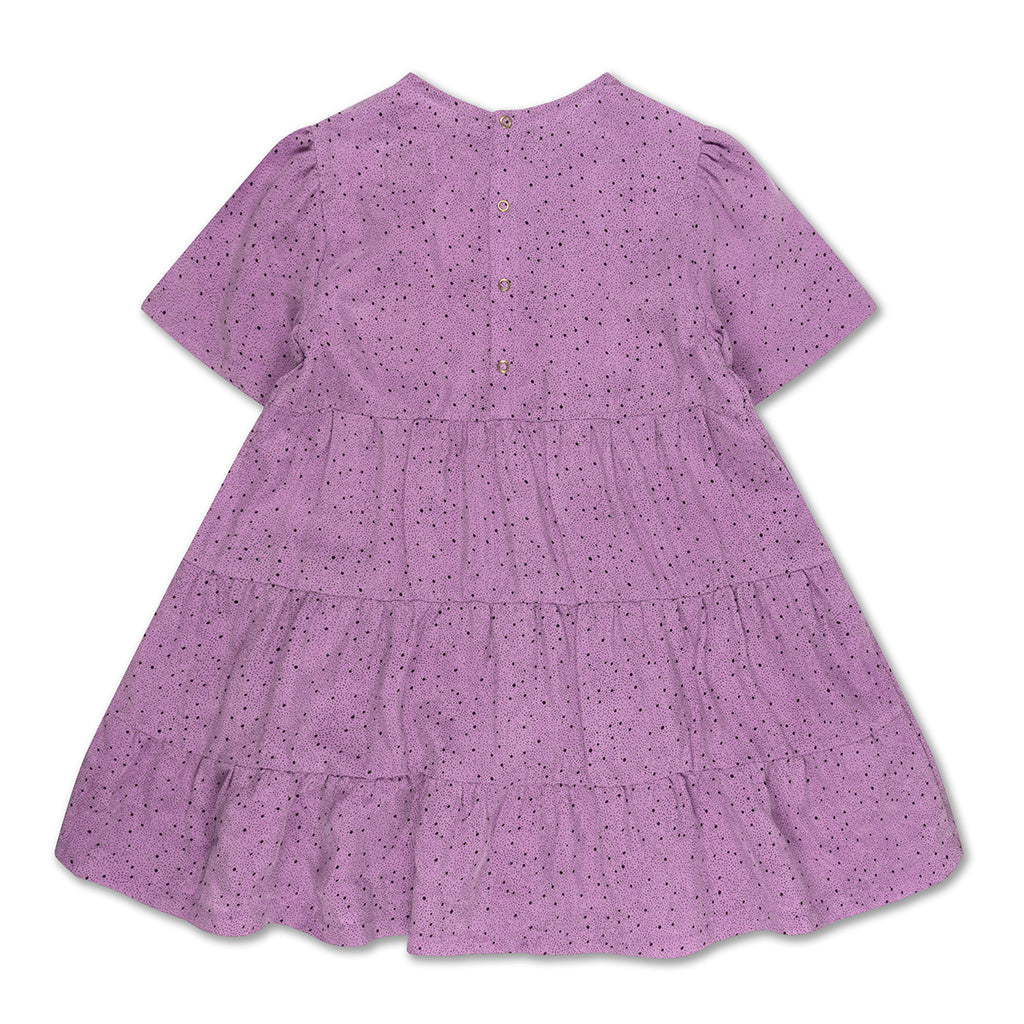 Dress Ruffle Orchid Dot