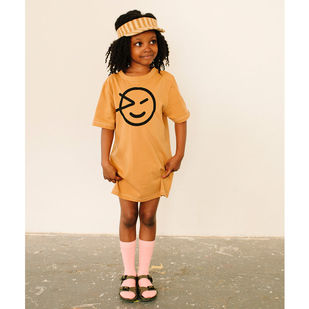 Dress Long Line Burnt Orange