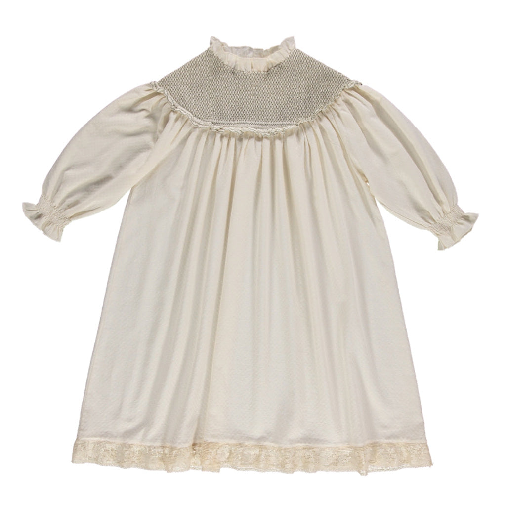 Dress Rustic Dobby Ecru