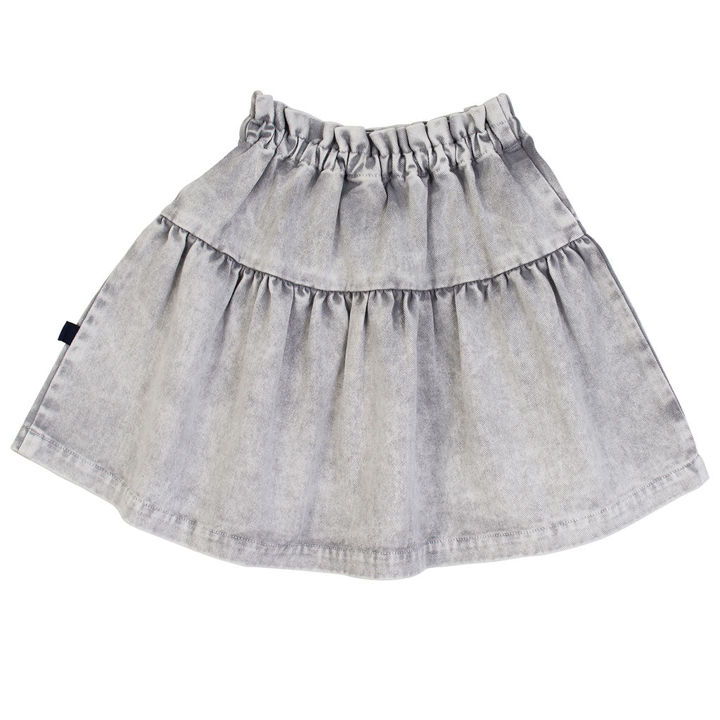 Skirt Drop Waist Ice Grey Denim