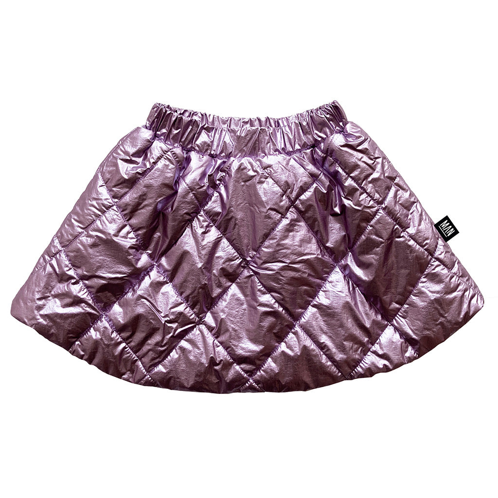 Skirt Quilted Metallic Lavender