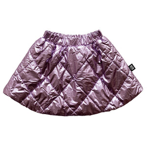 Skirt Quilted Metallic Lavender