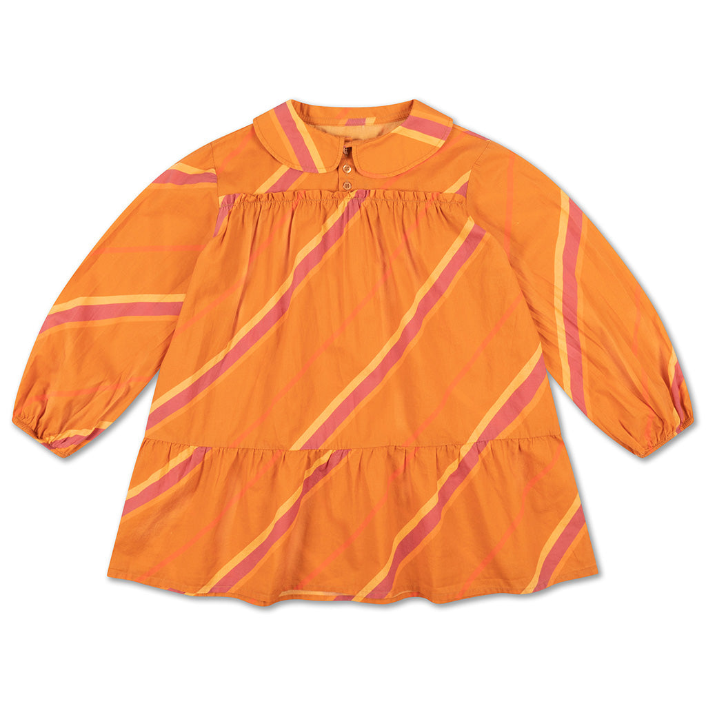 Dress Collar Fancy Diagonal Multi Stripe