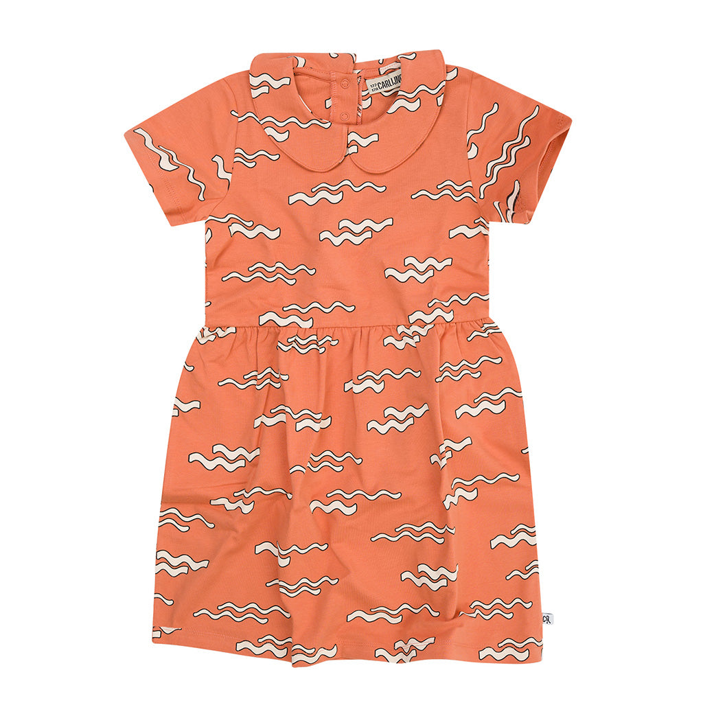 Dress Collar Waves Orange