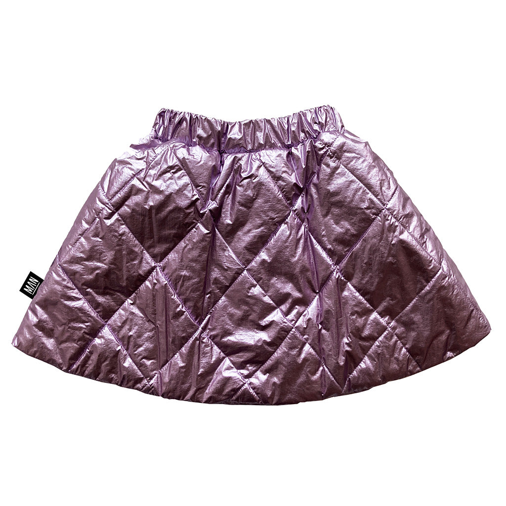 Skirt Quilted Metallic Lavender