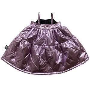 Dress Quilted Metallic Lavender